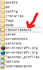 Resource Packs Folder