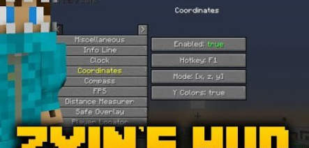 Zyin’s HUD for Minecraft 1.8