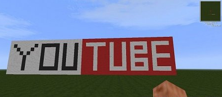 Map Youtube Logo for Minecraft