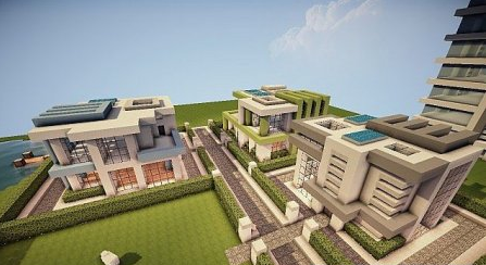 Map Small Modern Houses for Minecraft