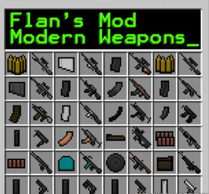 Flan’s Modern Weapons Pack for Minecraft 1.7.2