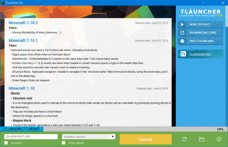 Launcher Minecraft [TLauncher 2.86] [Cracked/Pirate] [Windows/MacOS]