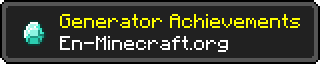 Generator Minecraft Achievements