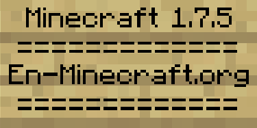 Logo Minecraft 1.7.5