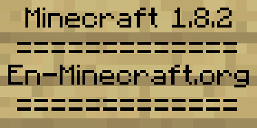 Logo Minecraft 1.8.2