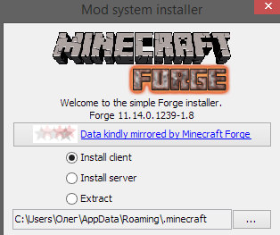 Minecraft Forge for Minecraft 1.8