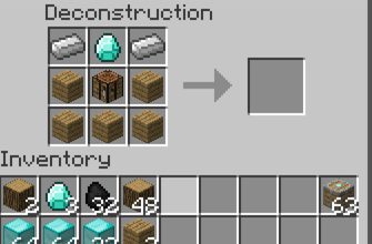 Deconstruction Table for Minecraft 1.7.2
