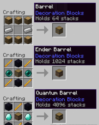 The Barrels for Minecraft 1.7.9