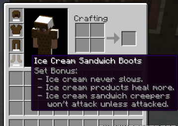 The Ice Cream Sandwich Creeper Mod for Minecraft 1.7.2
